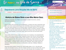 Tablet Screenshot of eunascinoviladaserra.com.br
